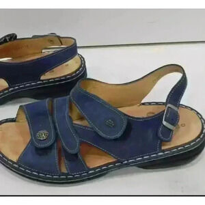 Finn Comfort Gomera Women's Blue Slingback Sandals Size 9 Casual